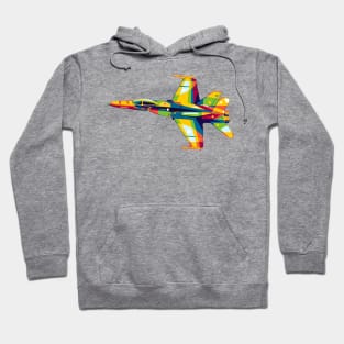 F/A-18 Hornet in Pop Art Hoodie